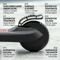 HOMCOM Trotinetă Electrică Pliabilă pentru Copii 6+ Ani, cu Înălțime Reglabilă, 71x36.5x75-80 cm, Negru și Roșu(m-8)
