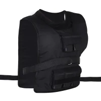 HOMCOM Gewichtsweste 15 KG / 20 KG / 30 KG verstellbare Trainingsweste mit herausnehmenbar Gewichten Laufweste Damen Herren für Muskelaufbau Krafttraining, Laufen, Fitness, Cross Training(m-1)