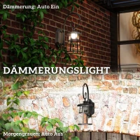Outsunny Lampă de Grădină cu Panou Solar, Impermeabilă IP44 și Aprindere Automată, Neagră(m-5)