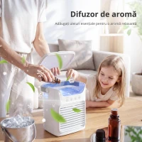 HOMCOM Ventilator de masă Ventilator de birou cu cap reglabil 21cm(m-6)