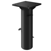 Outsunny Schirmständer, Sonnenschirmbasis, Bodenhalter für Sonnenschirme, feste Installation, Metall, Dunkelgrau(m-10)