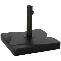 Outsunny Parasolstatief 20 kg Parasolstatief Parasolstokken 30-38 mm Zwart(m-11)