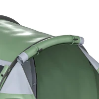 Outsunny Tent voor 3-4 personen 190T tunneltent kampeertent glasvezel donkergroen(m-13)
