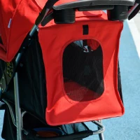 PawHut hondentrolley hondenbuggy rood zwart(m-10)