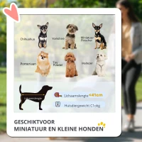 PawHut hondentrolley hondenbuggy rood zwart(m-4)