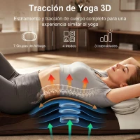 HOMCOM Colchón de Masaje Cuerpo Completo Plegable con Calefacción Compresión de Aire 4 Modos 3 Intensidades Apagado Automático(m-4)