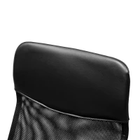 HOMCOM Silla de Oficina Giratoria Ergonómica Sillón de Escritorio de Malla con Ruedas de PVC Respaldo Alto Carga 120kg Negro(m-9)