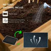 Jardiniera Lemn Exterior – Verticala cu 3 Ghivece Detasabile(m-5)
