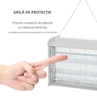 Outsunny Plasa de Tantari 20W Insecticid Electric pentru Exterior si Interior(m-5)