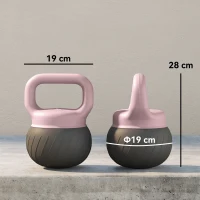 SPORTNOW Soft Kettlebell, 12kg Kettle Bell with Anti-Slip Grip for Home Gym Weight Lifting and Strength Training(m-14)