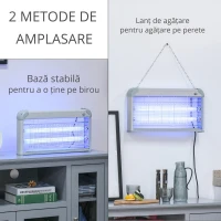 Outsunny Lampa Anti-tantari 30W, 48.5x8.5x26.5cm(m-5)