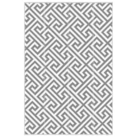 Outsunny Outdoor Rug Reversible Mat Plastic Straw Rug Portable RV Camping Mat for Garden Picnic Indoor, 152x243cm, Light Grey(m-10)