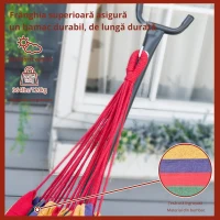 Hamac OutSunny Portabil cu suport din otel si bumbac multicolor(m-5)