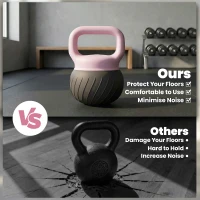 SPORTNOW Soft Kettlebell, 12kg Kettle Bell with Anti-Slip Grip for Home Gym Weight Lifting and Strength Training(m-18)
