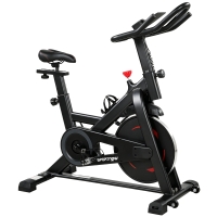 SPORTNOW Exercise Bike, Indoor Stationary Bike with Smart APP, 0-100% Magnetic Resistance, Adjustable Seat & Handlebars