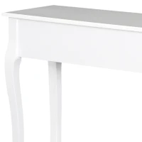 HOMCOM Consolă pentru Hol cu Raft Depozitare și Design Modern, 100x33x75 cm, Alb(m-12)