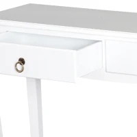 HOMCOM Consolă pentru Hol cu Raft Depozitare și Design Modern, 100x33x75 cm, Alb(m-13)