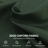 Outsunny Parasol Cover, 300D Oxford Cantilever Umbrella Cover Fit for 2-4m Parasol, Green(m-5)
