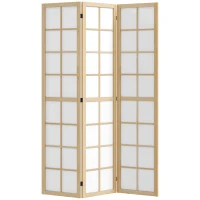 HOMCOM Separator de încăperi pliabil, paravan independent pentru living, dormitor, birou, 120 x 170 cm(m-7)