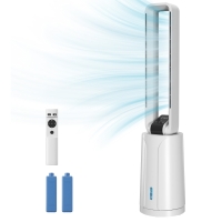 HOMCOM Raffrescatore Evaporativo con Timer 15H, 109.5 cm, Bianco