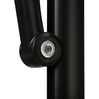 Outsunny Patio Offset Parasol Umbrella, Cross Base Included, Weights Required - Dark Grey(m-14)