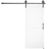 HOMCOM Porta Scorrevole Porta da Interno Stile Industriale, 81.3x213.4cm, Legno(m-12)