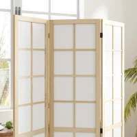 HOMCOM Separator de încăperi pliabil, paravan independent pentru living, dormitor, birou, 120 x 170 cm(m-4)