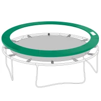 Outsunny Randafdekking veerafdekking randbescherming voor trampoline 244 / 305 / 366 cm(m-10)