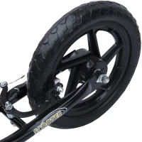 HOMCOM kinderstep scooter step stadsscooter kinderscooter kickboard 12 inch zwart 120 x 52 x 80-88 cm(m-8)