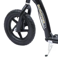 HOMCOM kinderstep scooter step stadsscooter kinderscooter kickboard 12 inch zwart 120 x 52 x 80-88 cm(m-10)