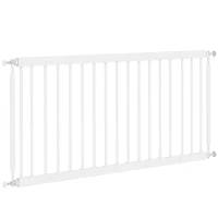 PawHut Barieră de siguranță pentru câini mici extensibilă 67-93,5 cm, înălțime 45 cm, pentru uși și scări, Alb(m-6)