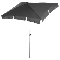 Outsunny Zonnescherm tuinscherm balkonscherm strandscherm marktscherm knikbaar 3 kleuren(m-6)
