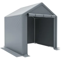 Garage per biciclette con porta a rullo, 190x170x200 cm, Grigio scuro(m-6)