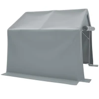 Garage à vélos avec porte enroulable, 244x241x217 cm, Gris foncé(m-6)