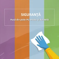 HOMCOM Set 4 Blocuri Moi pentru Copii 1-3 Ani, Spumă și Piele PU, Jucării de Cățărat, Multicolor(m-5)