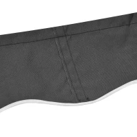 Outsunny Tela di Ricambio per Tenda da Sole con Lambrequin Onde, Poliestere ad alta densità 280 g/m² anti-UV, 282x240x23 cm, Grigio(m-5)