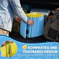 PawHut Faltbarer Hundepool für Große und Extra Große Hunde, mit Anti-Rutsch-Boden für Enten, Innen- und Außen, 160x30cm(m-7)