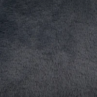 Shell-Shaped Bean Bag Chair with High-Rebound Memory Foam Filling, Ergonomic Floor Lounger with Faux Fur Removable Cover, 100L x 90W x 57H cm, Black(m-13)