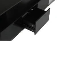 Lift-Top Coffee Table with 4 Drawers and Hidden Storage, Multi-Functional Center Table with Open Shelf and USB Port, 100L x 50W x 40H cm, Black(m-9)