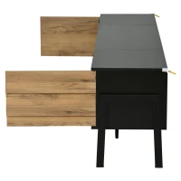 Low-Profile TV Cabinet with Soft-Close Hinges and Adjustable Shelves, Stylish TV Stand with 2 Cabinets, 175L x 39.5W x 53H cm, Natural(m-14)