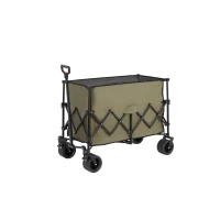 Carrito de playa plegable, 109x53x83 cm, Verde militar(m-5)