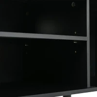 Low-Profile TV Cabinet with Soft-Close Hinges and Adjustable Shelves, Stylish TV Stand with 2 Cabinets, 175L x 39.5W x 53H cm, Natural(m-10)