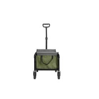 Carrito plegable para playa y jardín, para camping, compras, 66x41x44,5 cm, Verde(m-6)