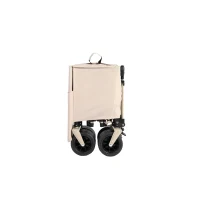 Carro plegable y extensible, con gran capacidad de almacenamiento, 136x54x60 cm, Beige(m-9)