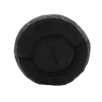 Giant Bean Bag Chair with Shredded Memory Foam, Pre-Filled Lounge Chair with High Back, 108L x 108W x 52H cm, Dark Gray(m-12)