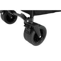 Carrito de playa plegable, 109x53x83 cm, Negro(m-9)