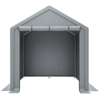 Garagem para bicicletas com portão de enrolar, 190x170x200 cm, Cinzento escuro(m-1)