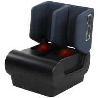 HOMCOM 2-in-1 Beinmassagegerät mit Wärme, Luftkompression, Timer, 3 Modi & Intensitäten, Blau und Schwarz(m-10)