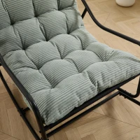 Cadeira de baloiço para exterior com almofada de conforto, para sala de estar, quarto, sala de leitura, 75x116x82 cm, Verde claro(m-10)