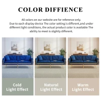Two-Seater Convertible Sofa Bed with 3-Level Adjustable Backrest, Space-Saving Sleeper Sofa with High-Density Foam, 174L x 76W x 71.5H cm, Blue(m-8)